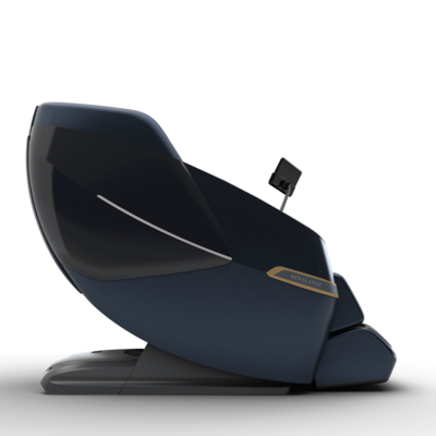 Twinstar Chair Navy Brown Left Side