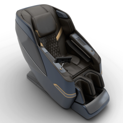 Twinstar Chair Navy Brown Left Up